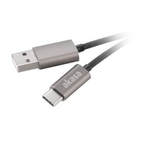 Akasa kabel USB2.0 Type-A na Type-C šedá / 100cm (AK-CBUB32-10GR)