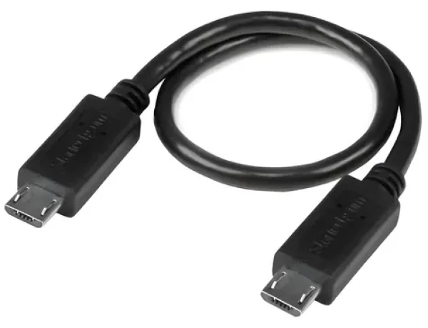 StarTech Micro-USB černá / Kabel / Micro-USB / 20 cm / USB 2.0 (UUUSBOTG8IN)