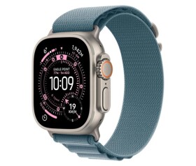 Apple Watch Ultra 3 GPS + Cellular 49mm Natural Titanium Case with Light Blue Alpine Loop - Large EDF_1218968