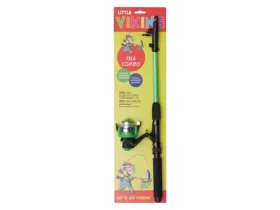 Kinetic Prut s navijákem Little Viking Tele Combo 5'6" 1,65m L 4-21g Green (D100-006-003)