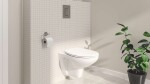 GROHE - Solido Set předstěnové instalace, klozetu Bau Ceramic a sedátka softclose, tlačítko Skate Cosmopolitan, chrom 39586000