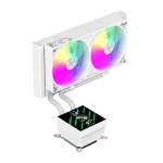 Gamemax GLACIER 240 LCD bílá / Chladič CPU / AIO vodní chlazení / 240 mm radiátor / LCD displej (GLACIER 240 LCD WH)