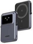 Ugreen UNO černá / Bezdrátová powerbanka / 10000mAh / TFT displej (45327)