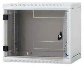 Triton 19" rozvaděč jednodílný 9U/600mm / Rozvaděč / Nástěnné / Odnímatelné bočnice / Celoskleněné dveře (RUA-09-AS6-CAX-A1)
