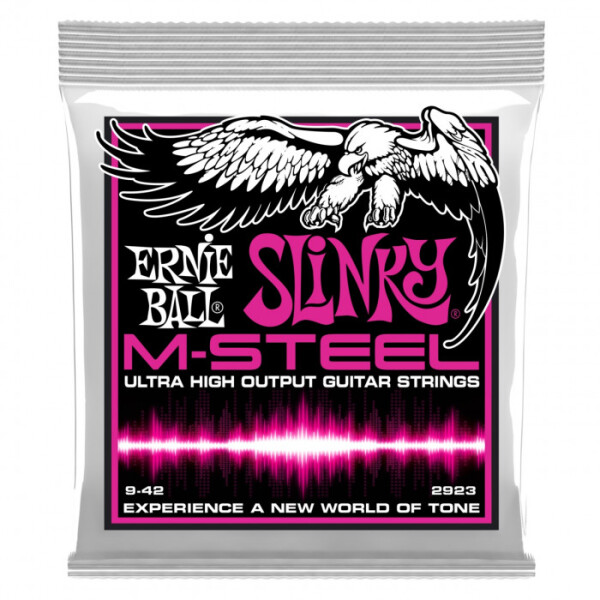 Ernie Ball 2923 M-Steel Skinny Super Slinky - .009 - .042