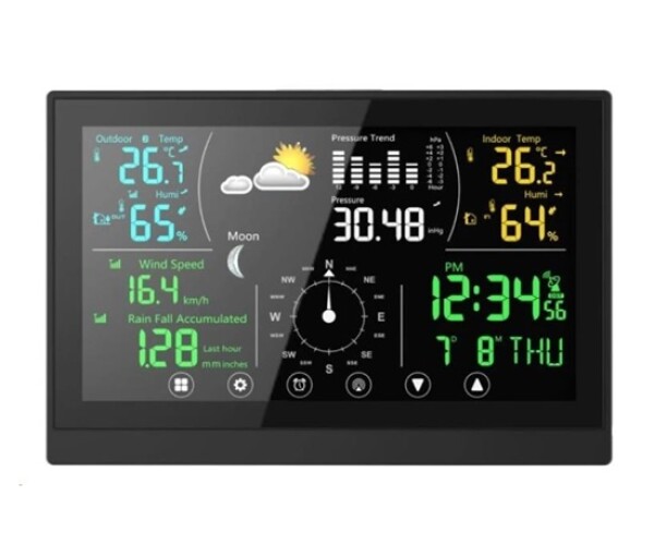 WG - Meteostanice WG1 s dotykovým displejem a příslušenstvím, anemometr, srážkoměr EDF_819078