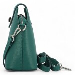 Trendy dámská kožená crossbody kabelka Vivianna, tyrkysová