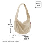 Taška přes rameno Reisenthel Moonbag Cord dark matcha