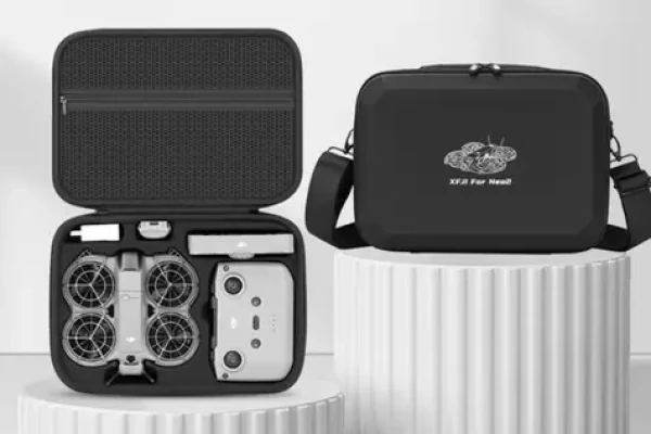 Stablecam Černé PU pouzdro s ramenním popruhem pro DJI Neo 2