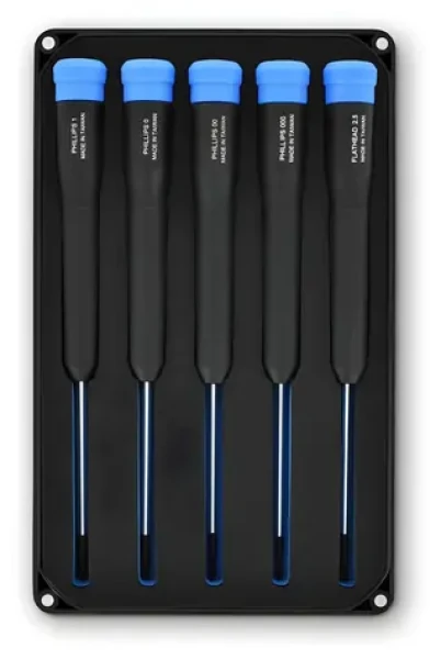 IFixit Marlin / Sada šroubováků / 5 ks / 4x Phillips + plochý / SVCM ocel / magnetické pouzdro (IF145-396-2)