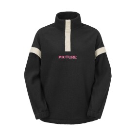 PICTURE W Velora 1/4 Fleece, Black velikost: M