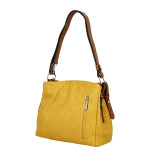 Trendy dámská koženková crossbody kabelka Julianna, žlutá