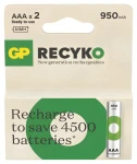 GP ReCyko AAA HR03 950mAh 2ks / Nabíjecí baterie / NiMH / 500+ nabíjecích cyklů (1032122090)