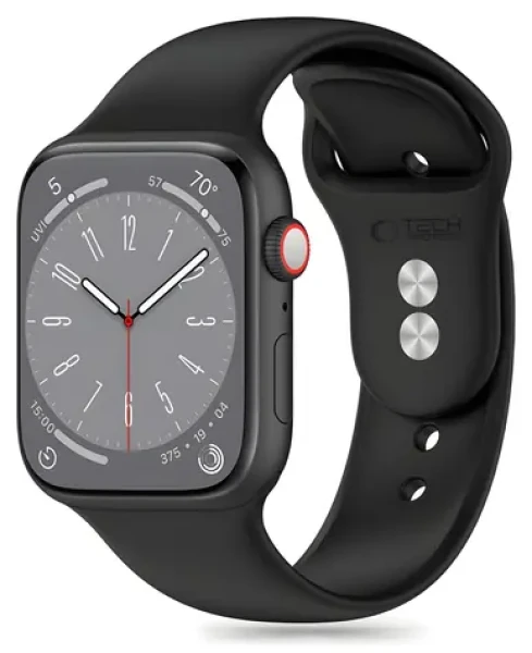 Tech-Protect Silicone Strap pro Apple Watch 38/40/41 mm černá / Řemínek / Silikonový / Pro Apple Watch 4/5/6/7/8/9/SE