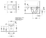 DURAVIT - ME by Starck Stojící WC pro SensoWash, s WonderGliss, alpská bílá 21695900001