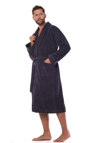L&L 2450 M-2XL pánský froté župan antracit XL-182/120/116