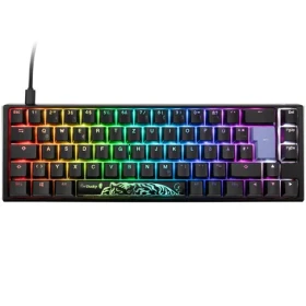 Ducky One 3 Classic Cherry MX-Clear černá / herní klávesnice / podsvícená / mechanická / drátová USB-C / DE (DKON2167ST-WDEPDCLAWSC1)