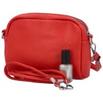Stylová dámská mini koženková crossbody kabelka Fehmi, červená