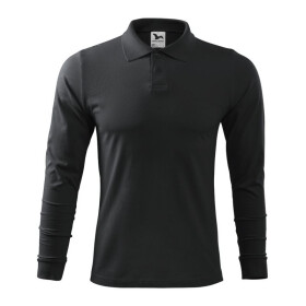Malfini Single J. LS M MLI-21194 ebenově šedá polokošile L