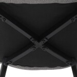 Jídelní židle, šedá, látka, DCL-V2017 GREY2