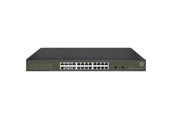 LevelOne Hilbert GES-2126 / Switch / 24x GE RJ-45 / 2x SFP / 19" / Smart L2 fanless (GES-2126)
