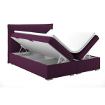 Čalouněná postel Violet 140x200, fialová, vč. matrace a topperu