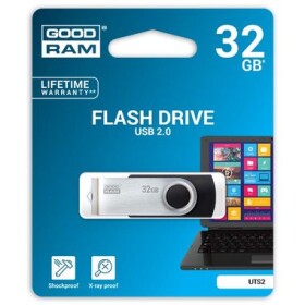 GOODRAM UTS2 32GB černá / Flash disk / USB 2.0 / čtení: 20MBs / zápis: 5MBs (UTS2-0320K0R11)