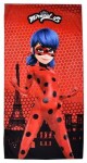 Carbotex Miraculous Ladybug Paris BRM200159 plážová osuška červená 70x140