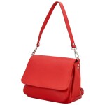 Stylová dámská kožená crossbody kabelka Keolla, červená