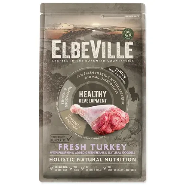 ELBEVILLE Puppy and Junior Mini Healthy Development Fresh Turkey 1,4kg (94-11242)