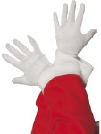 Smiffys Bílé rukavice Santa