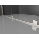 MEXEN/S - Velar L posuvné sprchové dveře 100, transparent, nikl kartáčovaný 871-100-003-01-97