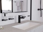 HANSGROHE - AddStoris Dávkovač mýdla s držákem, matné sklo/černá mat 41745670