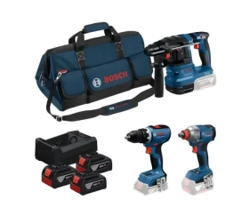 Bosch / Sada aku nářadí / 18V / GBH 18V-22 + GSR 18V-65 + GDX 18V-285 / 3x 5,0 Ah / taška (0615A50093)