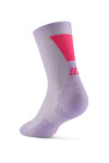 CEP dámské běžecké kompresní vysoké ponožky ULTRALIGHT 4.0 - lilac/pink Velikost: III (Vel. chodidla 37-40)