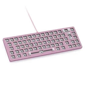 Glorious GMMK 2 Compact barebone ISO růžová / herní 65% TKL / bez spínačů / USB-C / ISO layout / RGB / 1.8m (GLO-GMMK2-65-RGB-ISO-P)