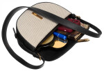 Trendy dámská koženková crossbody kabelka Dalnima, černá