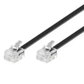 MicroConnect Modulární kabel RJ11 (M) - RJ11 (M) 15m černá (MPK191)