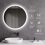 CERANO - Koupelnové LED zrcadlo Lavoro - Ø60 CER-476696