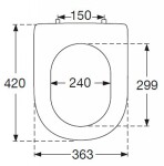 VILLEROY & BOCH - Omnia Architectura Závěsný klozet s WC sedátkem Combi-Pack, 370 mm x 530 mm, bílý - Combi-Pack 5684H101