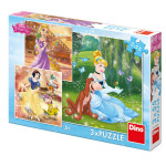 Disney Princezny - Volné odpoledne: puzzle 3x55 dílků - Dino