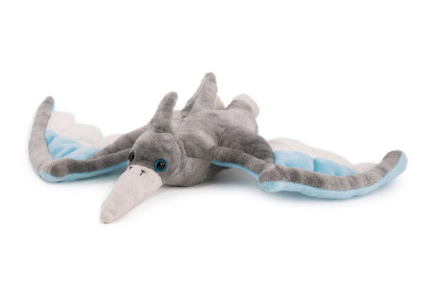 Pterosaur dinosaurus plyš 40x28cm šedivý 0m+