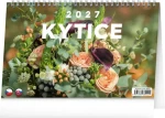 NOTIQUE Stolní kalendář Kytice CZ/SK 2027 / 23,1 x 14,5 cm