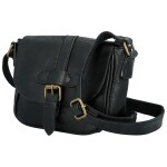 Trendy dámská koženková crossbody kabelka Arlena, černá