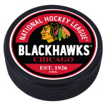 Mustang Puk Chicago Blackhawks NHL Block Textured Puck