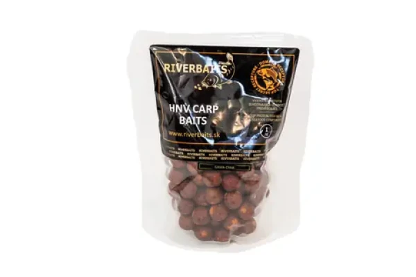 Riverbaits HNV Gama Crab / Hotové boilies / 1 kg / 20 mm