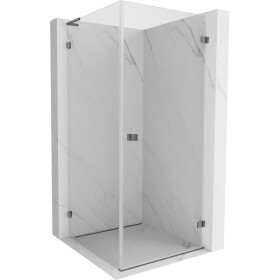 MEXEN/S - Lunar-B L sprchový kout dveře křídlové pravá 100 x 100, transparent, grafit metal 832L-100-100-95-00-P