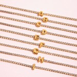 ELENYS Initial I – pozlacený náramek 18K žluté zlato Délka náramku: 16+5 cm / max. 21 cm