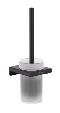 HANSGROHE - AddStoris WC štětka nástěnná, matné sklo/černá mat 41752670