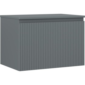 MEXEN/S - Rivel koupelnová skříňka pod umyvadlo 70 cm s deskou, 1 šuplík, reliéf , grafit mat 91A20-07047-1-BFC66